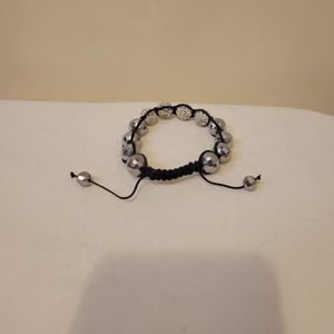 Silver Beaded Bracelet